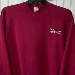90s No Fear Embroidery Eyes Sweatshirt XL Vintage Monster Red Bull
